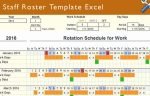 Staff Roster Template Excel
