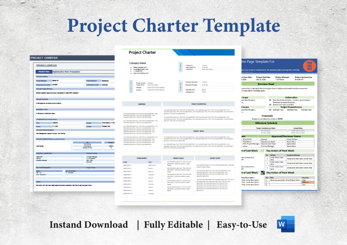 Project Charter Template