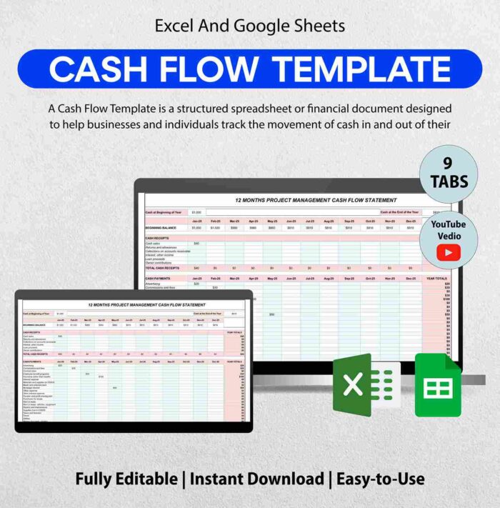 cash flow template