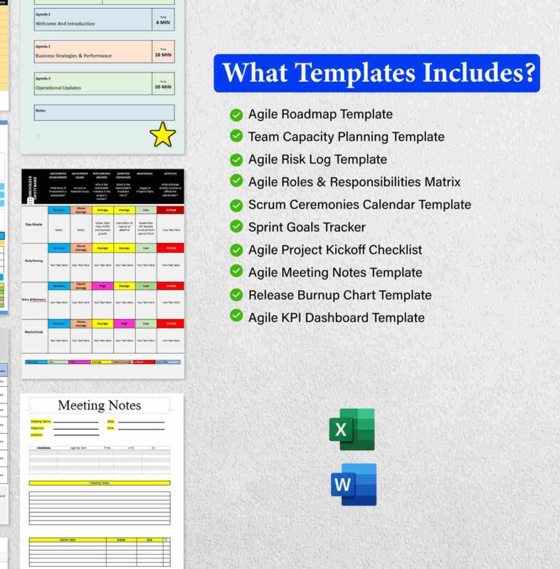 Agile Project Management Templates