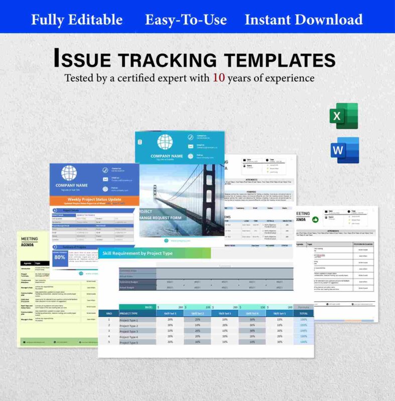 Issue Tracking Templates