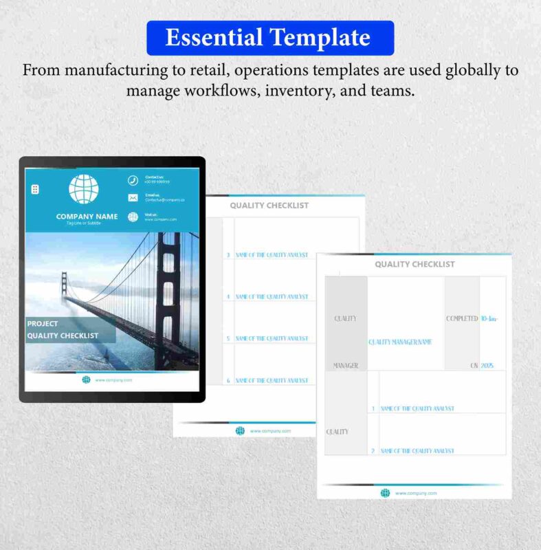 Operation Management Templates