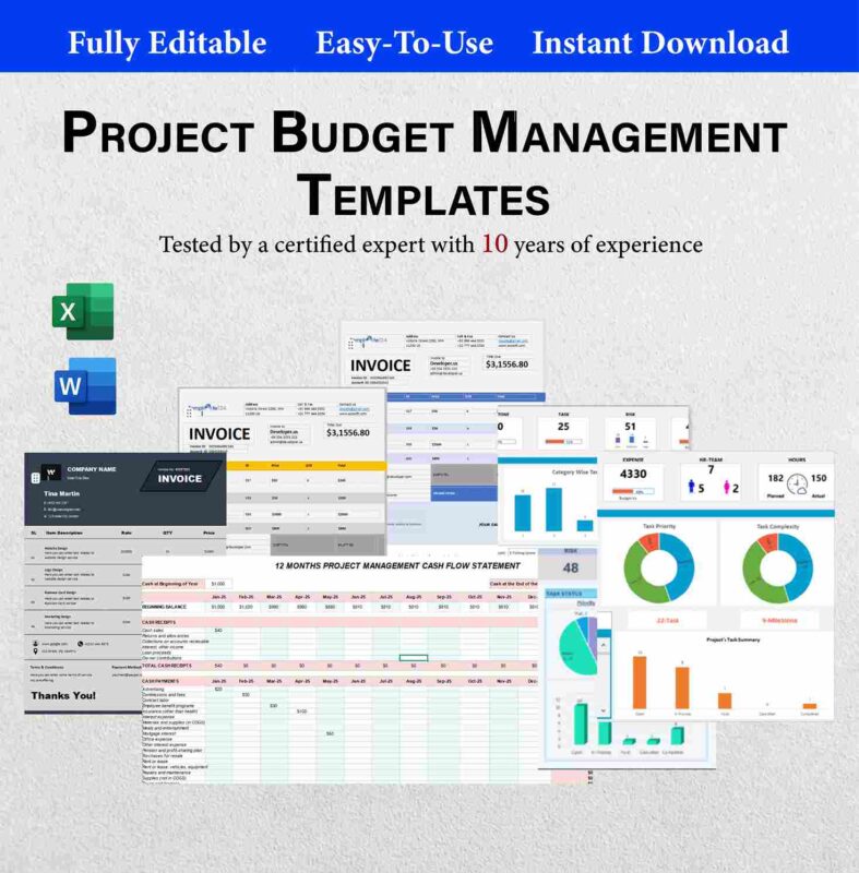 Project Budget Management Templates